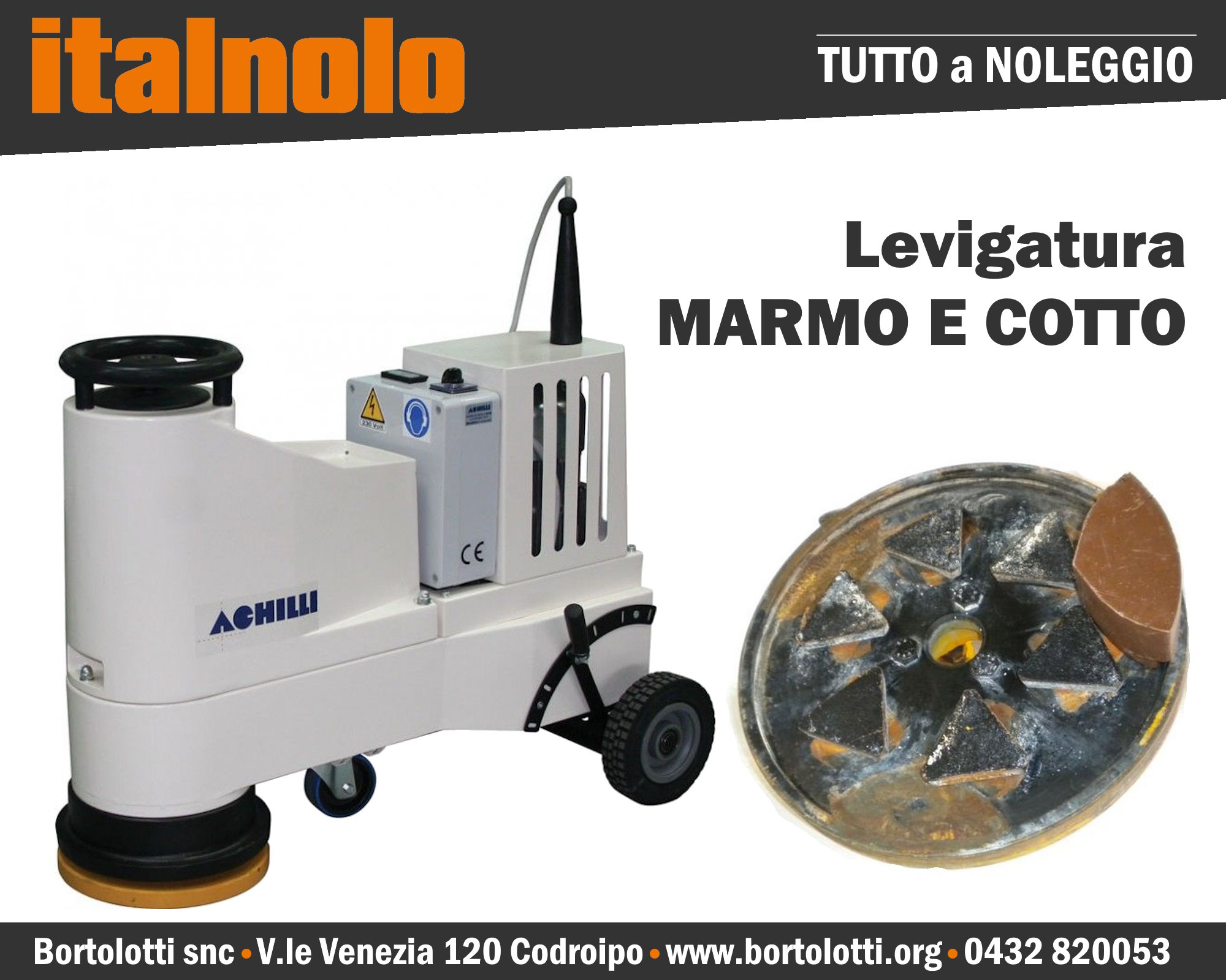 Noleggio Levigatrice marmo e cotto Codroipo Udine